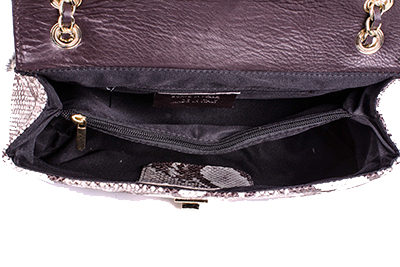 Adreano by Moretti Milano 14323 leather luxery zebra snake bag I